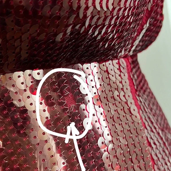 EXPRESS Sequin Midi Dress. Size S - Picture 15 of 16